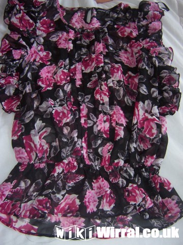 Attached picture floral sheer top by george size 18.jpg
